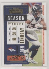2020 Panini Contenders Season Ticket Stardust Phillip Lindsay #72 d7k