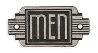 Ein Gusseisernes Art-DéCo-Schild „MäNner“ Replikat Retro Design Dekoration