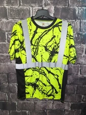 Wild Wear Micro Tech Men's Size XL Short Sleeve Reflective  Safety Shirt  [SS34]