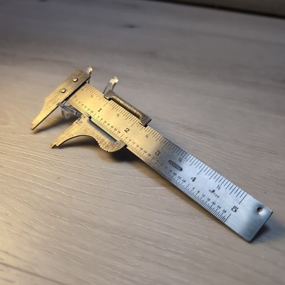 General Tools Mfg. Co. No. 729 5'' Stainless Pocket Slide Caliper 