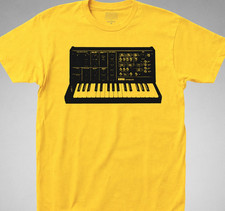 KORG MS-10 Sintetizzatore T Shirt Analogico Moog Modulare Arp Anni 80 Synth Tastiera Pianoforte