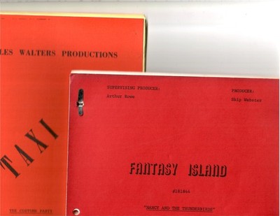 TAXI TV SHOW SCRIPT: ''COSTUME PARTY'', FANTASY ISLAND TV SHOW SCRIPT: ''NANCY'' + ''