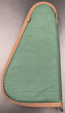 Allen 14" Dark Green Cloth Soft Pistol Case, Padded Lining, Lockable (P12)