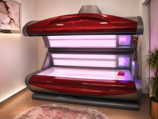 Ergoline Classic 600 Turbo Power Commercial Sunbed - Pearl Red - Collection Only