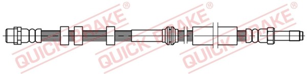 Bremsschlauch Quick Brake 32.209 FüR 8K2 A5 Audi A4 B8 Avant 8K5 8T3 8F7 8TA Q5-image