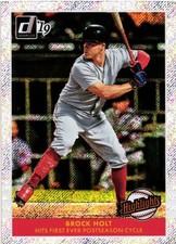 2019 Donruss #H11 Brock Holt Highlights Diamond JW5