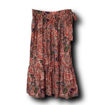 NWT Rachel Zoe Tiered Boho Maxi Skirt In Large