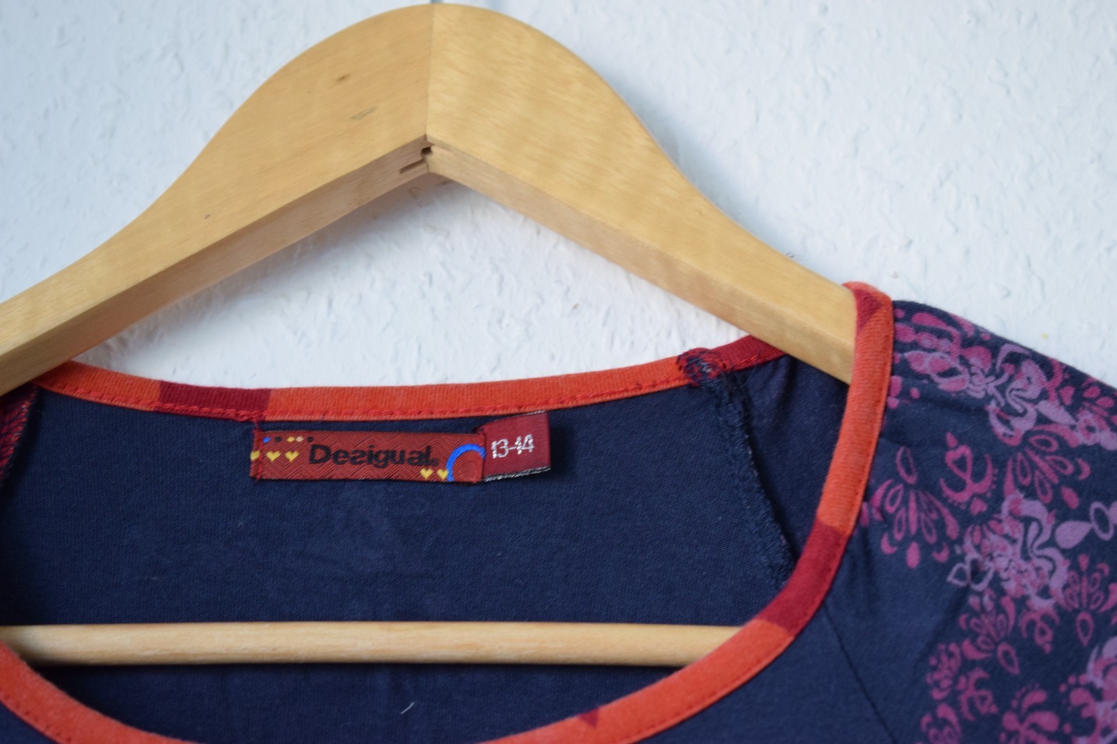 Desigual 'Rainbow' Girls' Patchwork Long Sleeve Tunic Dress image 2