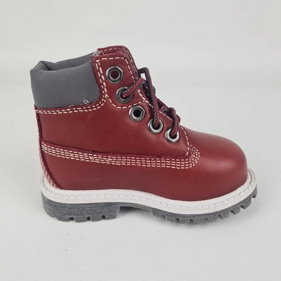 🚨 Timberland 6In Clásico 14822 NIÑOS PEQUEÑOS Botas Exterior Cuero Tabasco Talla 4 Foto 3 de 4