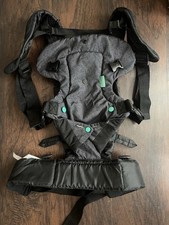 Infantino Flip 4-in-1 Convertible Baby Carrier Black Gray Adjustable Straps