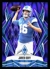 2025 Panini Phoenix Football Purple Seismic Jared Goff #62