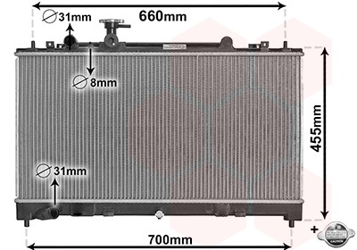 KüHler WasserküHler MotorküHler FüR Mazda 6 Kombi 2.0 Mzr 1.8-image
