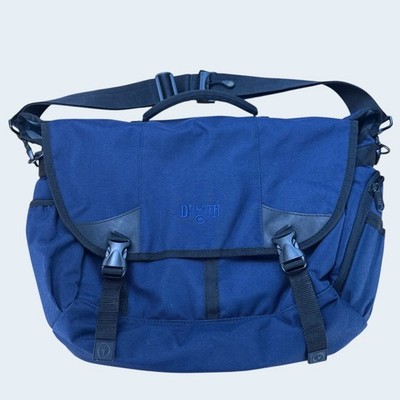 Duluth Trading Co Cab Commander Messenger Bag Navy Blue Laptop Case Mobile