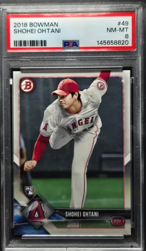2018 Bowman - Shohei Ohtani #49 (RC) PSA 8