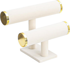 2 Tier Bracelet Holder Stand, Bangle Watches Display, Velvet Bracelet Jewelry St