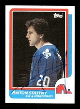 1986-87 Topps 125 Anton Stastny signed auto autograph  BXCP81