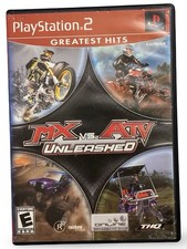 MX vs ATV Unleashed PS2 Greatest Hits Disc Case Used