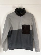 Patagonia Microdini 1/2-Zip Fleece - Nouveau Green / Salt Grey Size M Worn Once