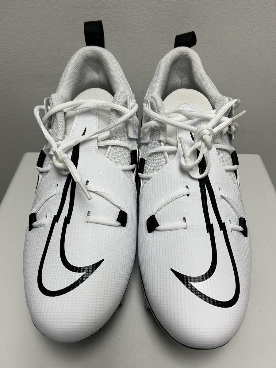 Size 10.5 Wide-Nike Alpha Menace Pro 3 White Black Football Cleats