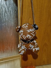 Plüsch-Rucksack mit Bärenmotiv, stilvoll, süß, für Mädchen und Jungen