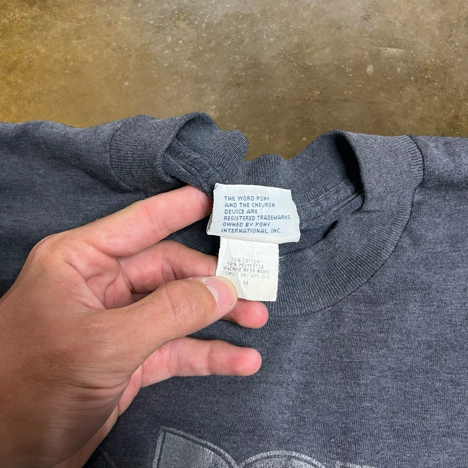 Vintage 90s Pony Clothing Brand T-Shirt Size Medium Good Fade - Image 3 of 4