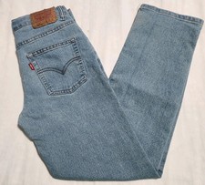 Levi's 514 Boy's Jeans Performance Straight Fit 12 Reg W26 L27 Light Wash Denim