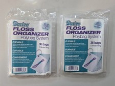 2 Packages Darice Embroidery Floss Organizer Polybag Systems With Binder Ring