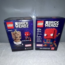 LEGO Potted Groot 40671 & Iron Spider-Man 40670 BrickHeadz 204 Pieces