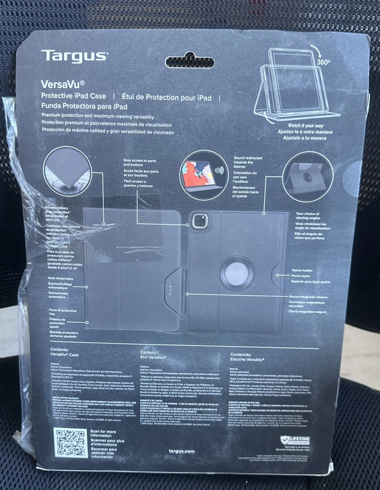 Targus VersaVu® Protective iPad Case - THZ981GL - Black - Image 2 of 4