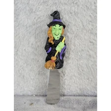 Boston Warehouse Witch with Broom Cheese Knife Spreader Halloween Kitchen Decor