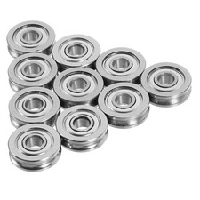 10 Pcs Metal Bearing Pulley Wheel for Printer Replacement Plated Linear