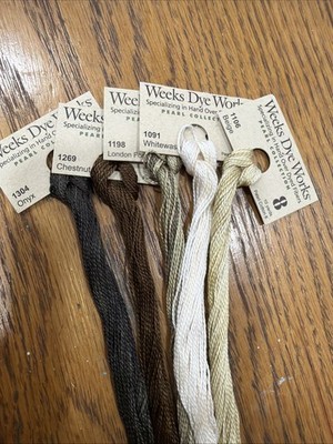 Quiet Linen Pearl #8 Collection Weeks Dye Works Set of 5 Neutral Tones