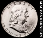 1961-D Silver Franklin Half Dollar - Ch Gem Brilliant Unc++++  Lustrous  #i828