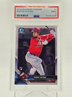 SHOHEI OHTANI 2018 BOWMAN CHROME BASEBALL ROOKIE RC #1 ANGELS PSA 9 Q3963 2