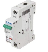 EATON 6 AMP TYPE D 10kA MCB CIRCUIT BREAKER EMDH106