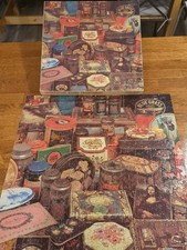 Vintage TENS OF TINS 500 piece puzzle EATON 1980 COMPLETE in Original Box