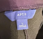 Apt 9 Pull On Black & Gray Tweed Texture Dress Pants, Large Excellent Condition — photo 7