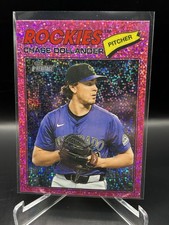 2026 Topps Heritage Chase Dollander Pink Sparkle Parallel #91 Rockies