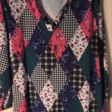 Lily Patchwork Tunic Dress Size 4xl