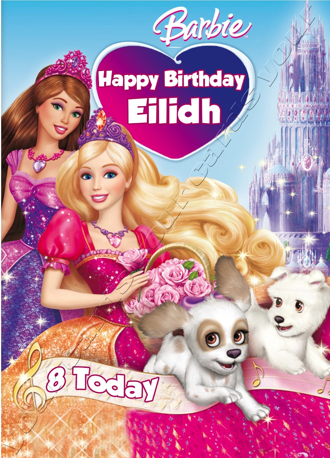 Barbie Birthday Card