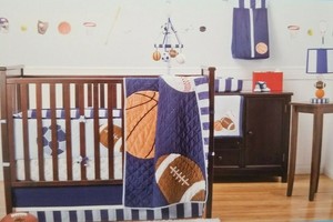 sports crib bedding