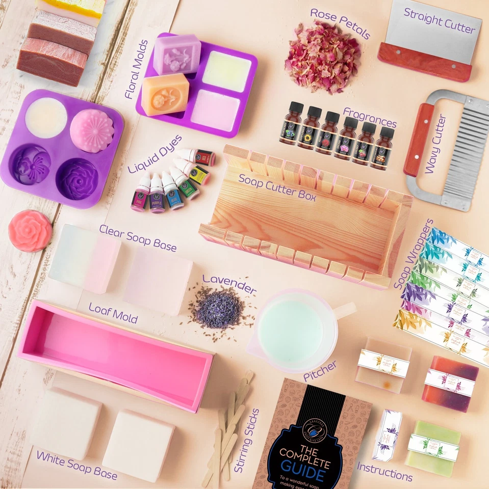 CraftZee Large Soap Making Kit - Complete DIY Shea Butter Soap Making Supplies - Image 2 of 4