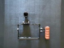 NICEYRIG Camera Cage Kit w/ Cheese Top Handle & left Camvate wood handle Grip.