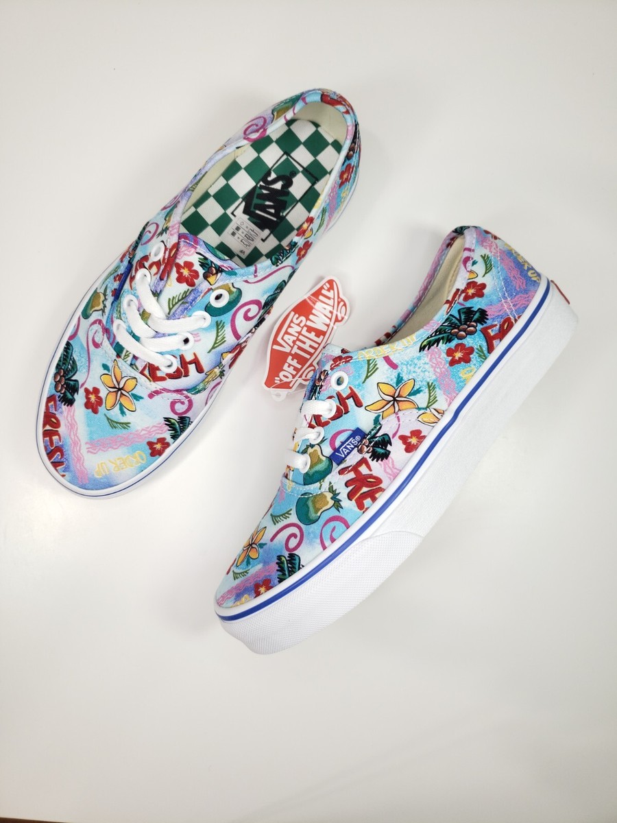Vans Authentic Vans Market Tropic Hawaii Aloha Skateboard shoes Men Women 