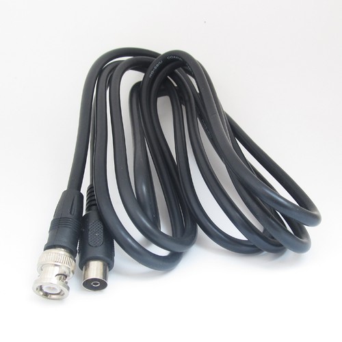 1pc 9ft BNC Male to TV Pal Female RG-59U Coaxial 75Ω RG Crimp Pigtail Cable - Picture 3 of 5