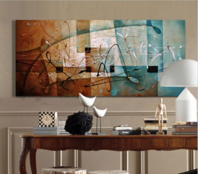 MQ-OP0446 100% Handmade Painted Abstract Fancy Modern Oil Painting Art Canvas