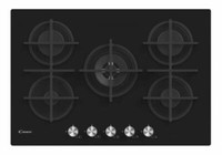 Candy CVG74WPB Piano Cottura A Gas Con 5 Bruciatori - Inox