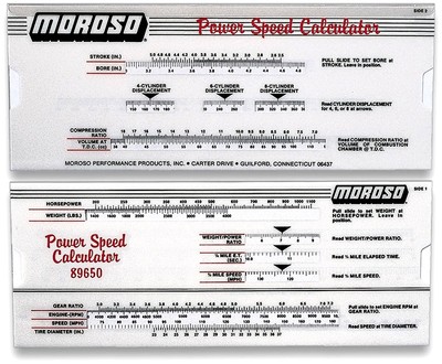 - 89650 POWER-SPEED CALCULATOR