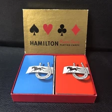 Vintage Hamilton Playing Cards, 2 Decks In Original Box 