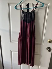 halter top with lace Plus Size Dress. Lane Bryant